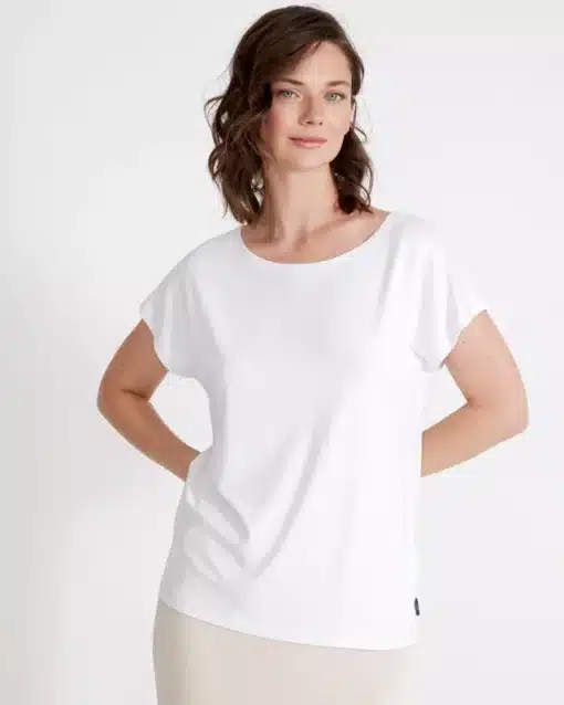 Holebrook Asta Capsleeve Top White