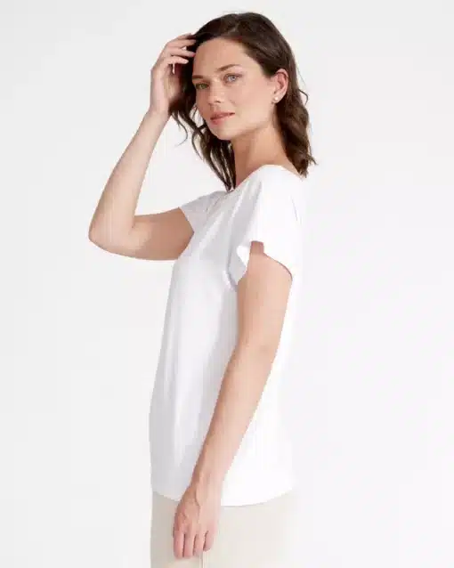 Holebrook Asta Capsleeve Top White