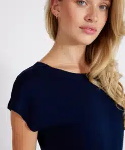 Holebrook Asta Capsleeve Top Navy