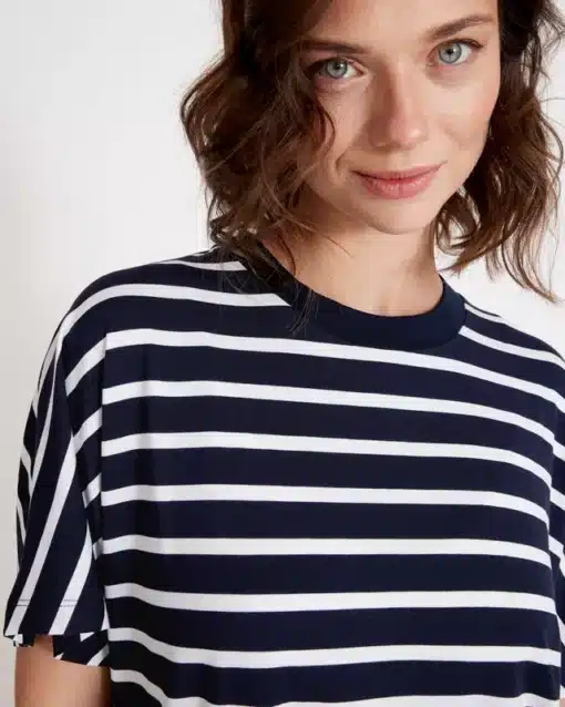 Holebrook Asta Tee Dress Navy/White