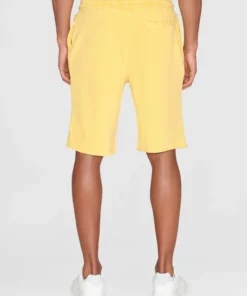 Knowledge Cotton Apparel Birch Sweat Shorts Misted Yellow