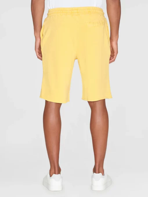Knowledge Cotton Apparel Birch Sweat Shorts Misted Yellow