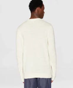 Knowledge Cotton Apparel Vagn Bubble Knit Egret