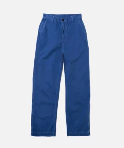 Nudie Jeans Wendy Herringbone Pants Blue