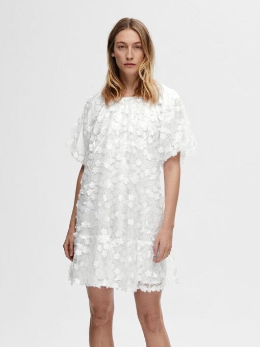 Selected Femme Alberta Dress Snow White