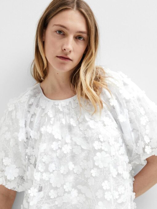 Selected Femme Alberta Dress Snow White