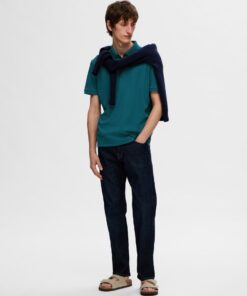 Selected Homme Fave Zip Polo Dragonfly