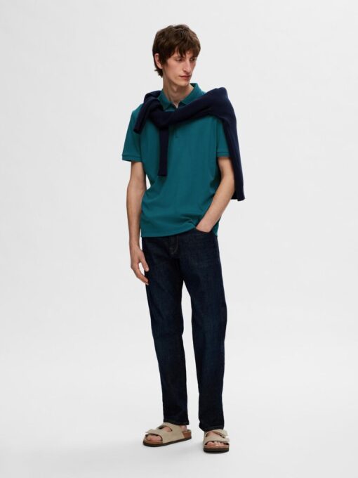 Selected Homme Fave Zip Polo Dragonfly