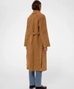 Nudie Jeans Ilse Suede Coat Tobacco