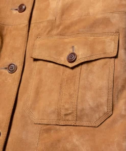 Nudie Jeans Ilse Suede Coat Tobacco