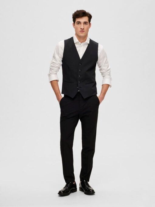 Selected Homme Slim-Liam Waistcoat Black