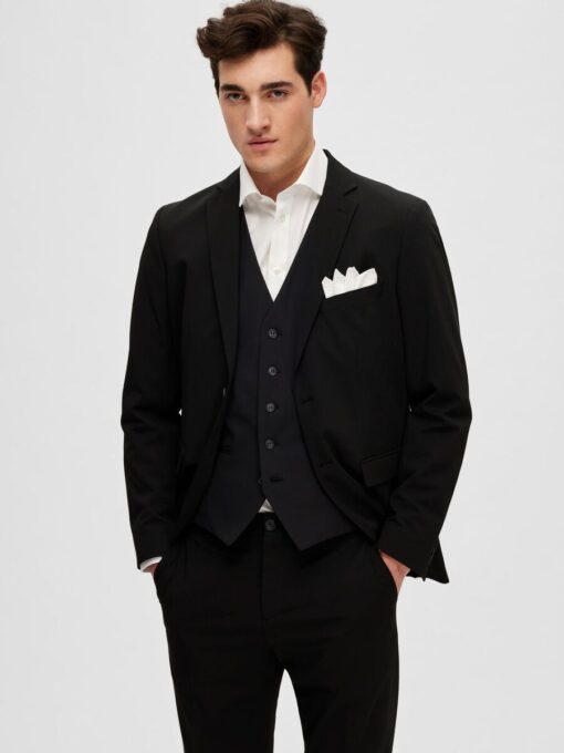 Selected Homme Slim-Liam Waistcoat Black