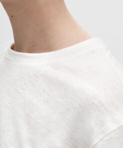 Selected Femme Vilja Linen Tee White