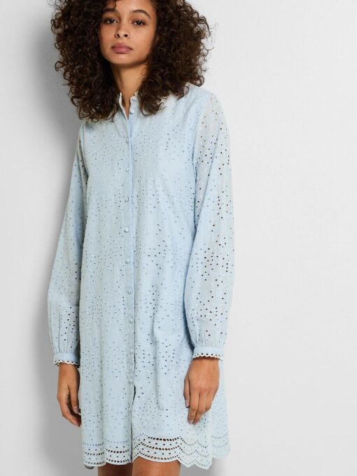 Selected Femme Tatiana Embroidered Dress Cashmere Blue