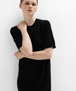 Selected Femme 2/4 Knit Dress Black