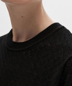 Selected Femme 2/4 Knit Dress Black