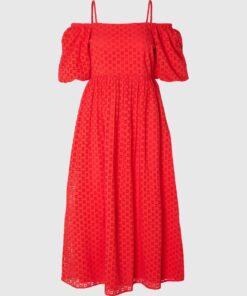 Selected Femme Anelli On Off Ankle Dress Flame Scarlett
