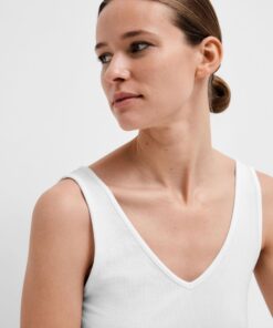 Selected Femme Dianna Top Bright White