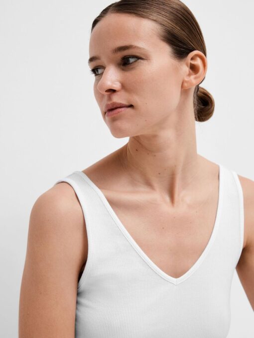 Selected Femme Dianna Top Bright White