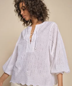 Mos Mosh Anglaise Tie Blouse