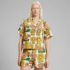 Dedicated Shirt Valje Dandelions Oat White