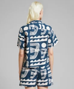 Dedicated Shirt Valje Seagulls Majolica Blue