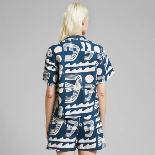 Dedicated Shirt Valje Seagulls Majolica Blue