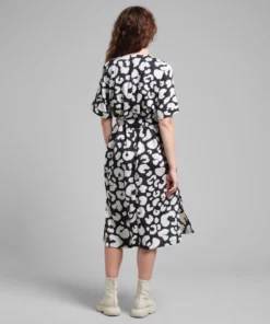 Dedicated Dress Kallvik Painted Leopard Black