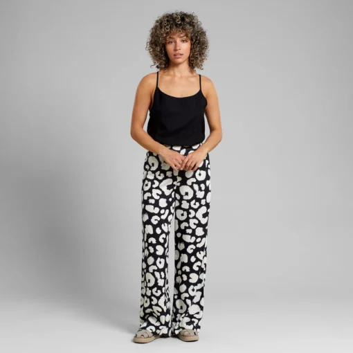 Dedicated Pants Ale Painted Leopard Black