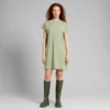 Dedicated T-shirt Dress Eksta Hemp Tea Green