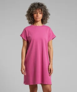 Dedicated T-shirt Dress Eksta Hemp Violet Purple