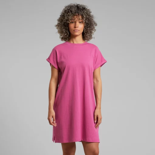 Dedicated T-shirt Dress Eksta Hemp Violet Purple