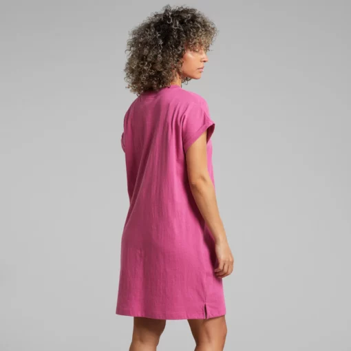 Dedicated T-shirt Dress Eksta Hemp Violet Purple