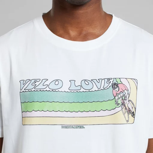 Dedicated T-shirt Stockholm Retro Velo Love Off-White