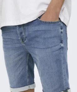 Only & Sons Ply Jog Shorts Blue