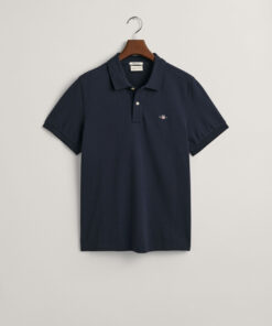 Gant Regular Fit Pique Polo Evening Blue