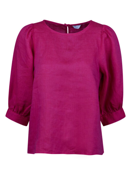 Stenströms Carmen Dark pink Linen Blouse