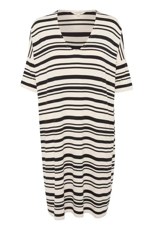 Part Two Gericka Dress Black Stripe