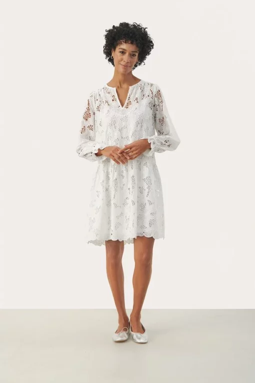 Part Two Lay Dress Bright White