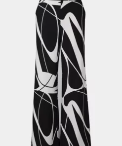 Comma, Palazzo Trousers Black