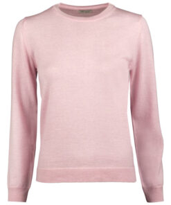 Stenströms Signe Pink Merino Wool Crew Neck