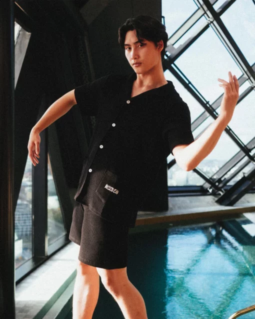 Nikben Waffle Shorts Nero