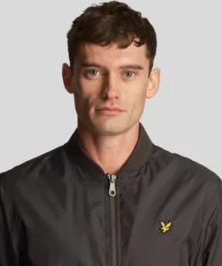 Lyle & Scott Bomber Jacket Gunmetal