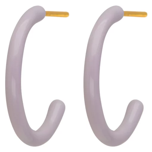 LULU Copenhagen Color Hoops Medium Pair Purple