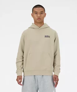 New Balance Athletics Embroidered Hoodie Stoneware