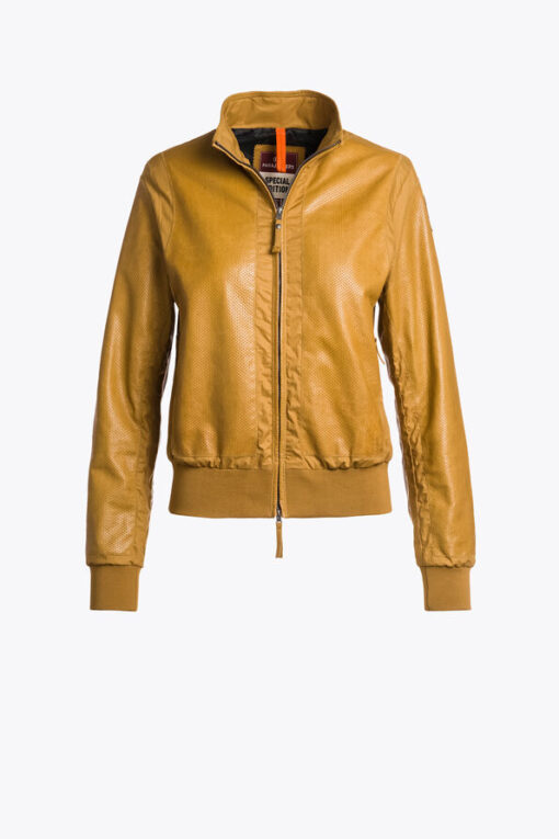 Parajumpers Ettie Leather Jacket Cinnamon