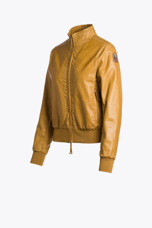 Parajumpers Ettie Leather Jacket Cinnamon