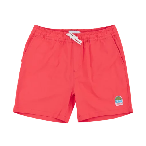 Makia Beach Hybrid Shorts Red