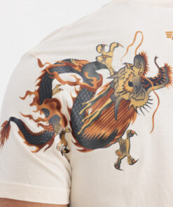 Alpha Industries Dragon EMB T-shirt Jet Stream White