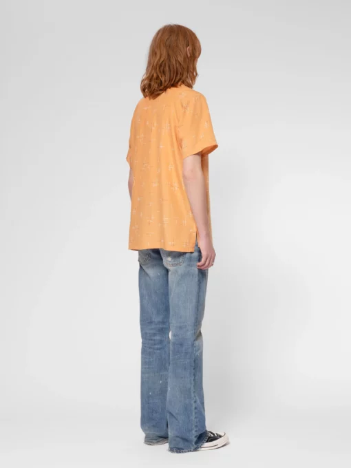 Nudie Jeans Arvid 50s Hawaii Shirt Ochre